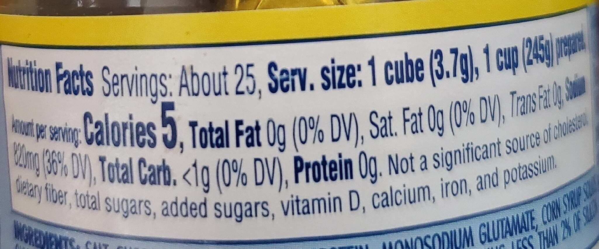 Wyler's Instant bouillon chicken cubes packshot