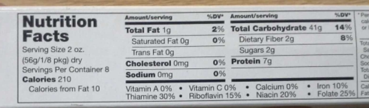Hannaford fettuccine packshot