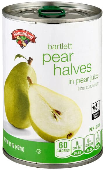 Hannaford Bartlett Pear Halves packshot