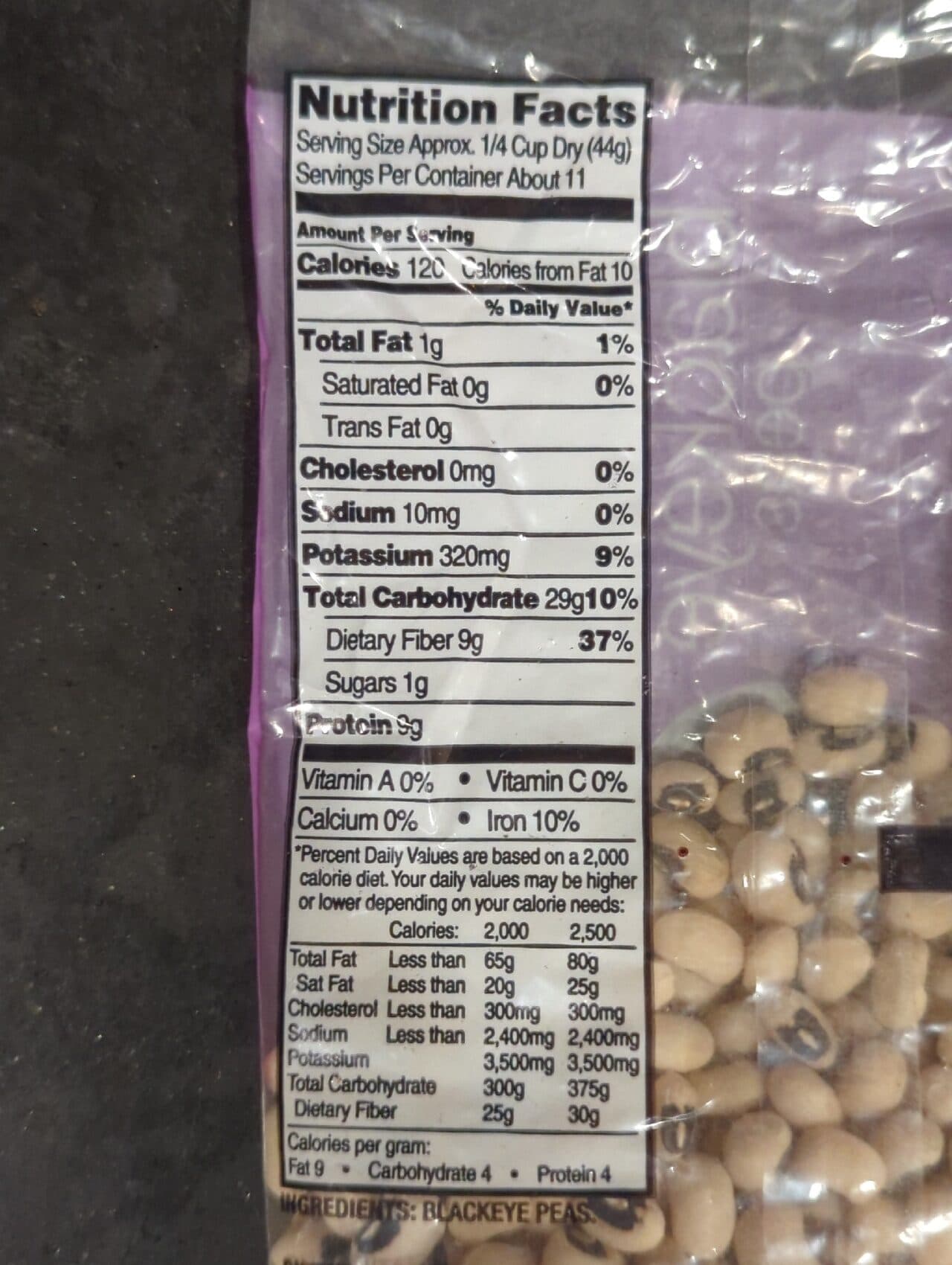 Hannaford Blackeye Peas packshot