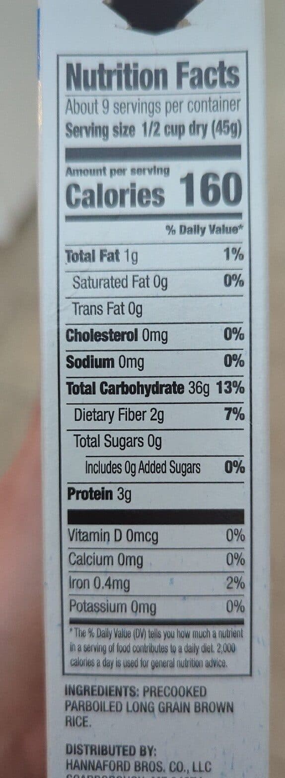 Hannaford Bros. Co. Long Grain Instant Brown Rice packshot