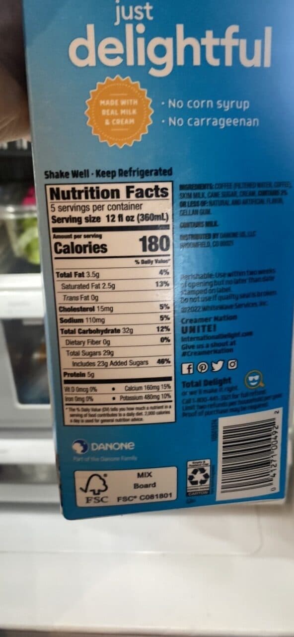 International Delight iced coffee packshot