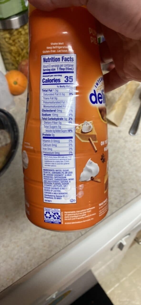 International Delight Pumpkin Pie Spice Coffee Creamer packshot