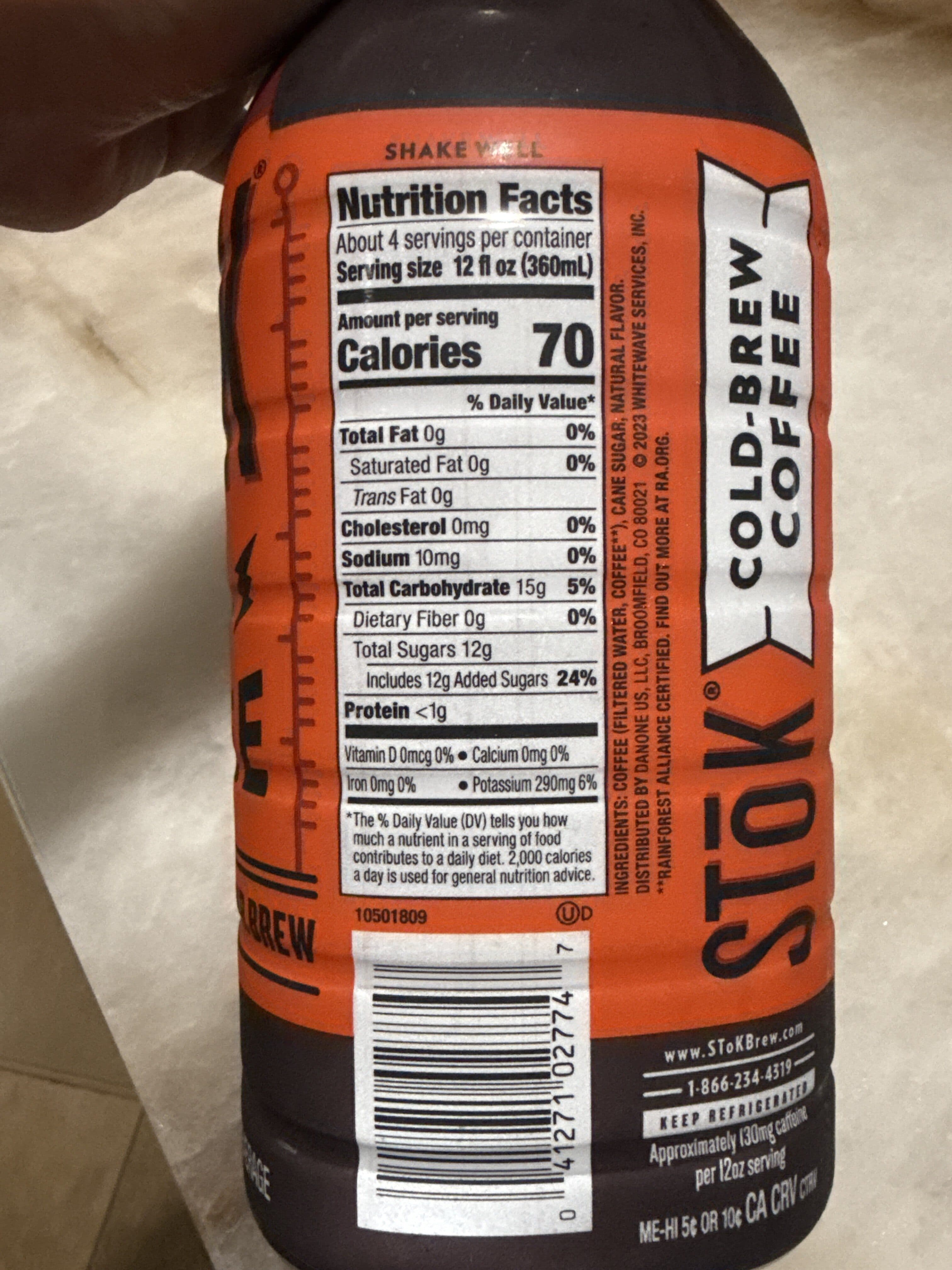 STōK Cold Brew Coffee packshot