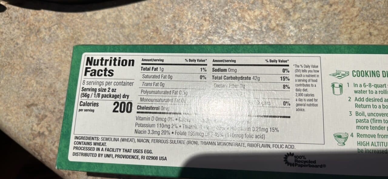 Essential Everyday Angel Hair Pasta packshot