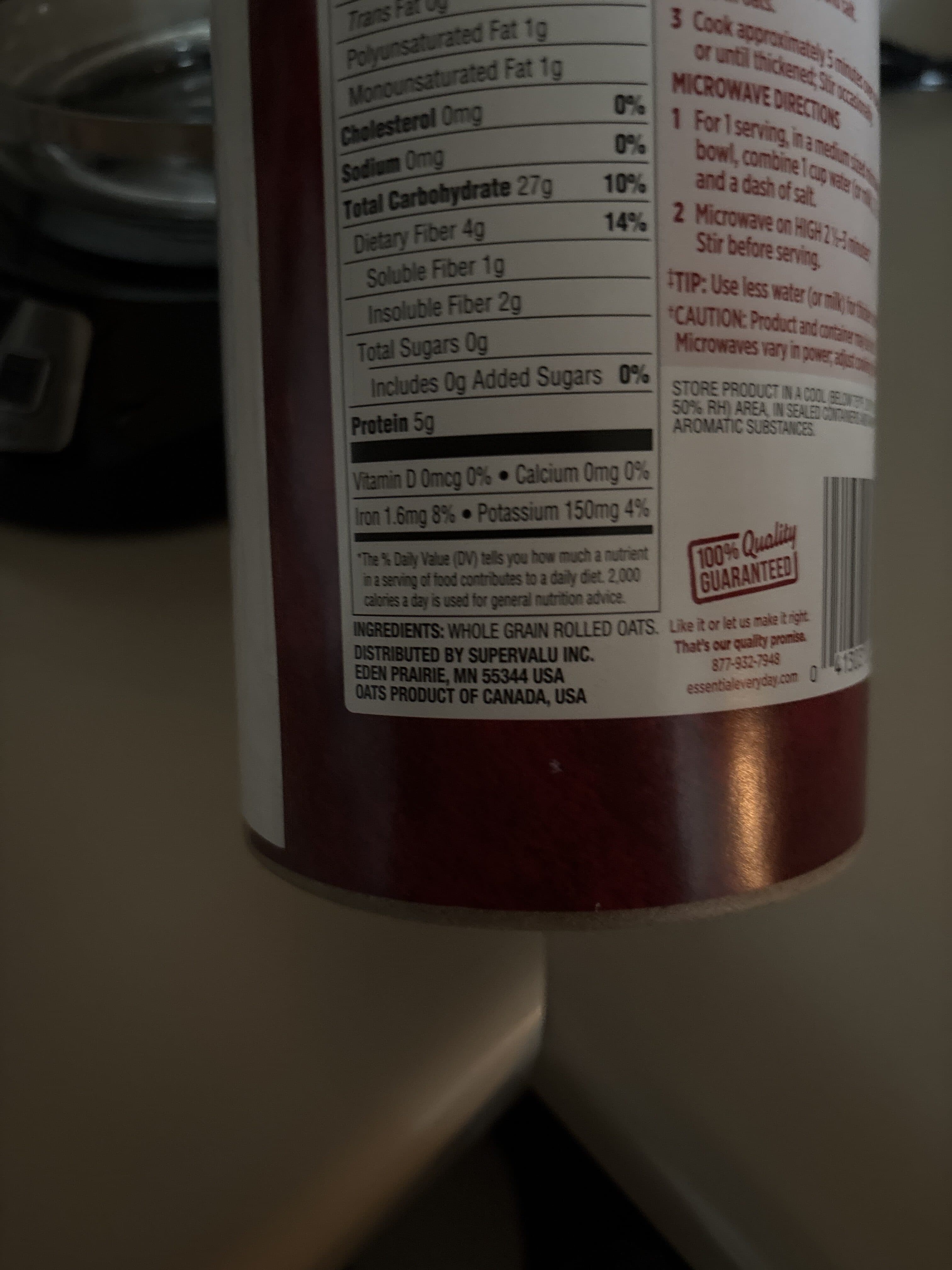 Essential Everyday Old Fashioned Oats packshot