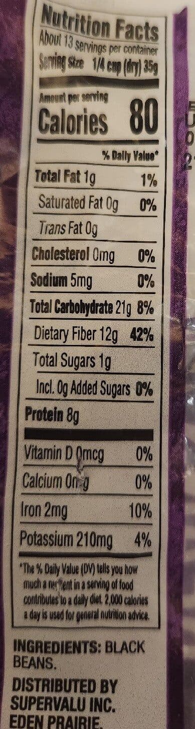 Essential Everyday Black Beans packshot