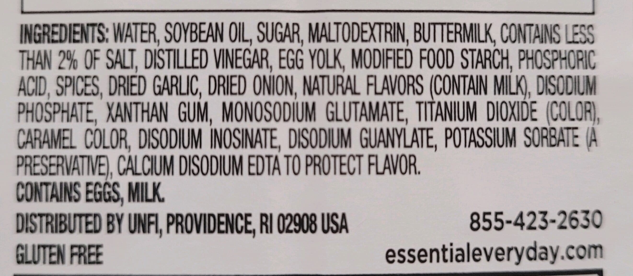 Supervalu Inc. Creamy Ranch Reduced Fat Dressing packshot