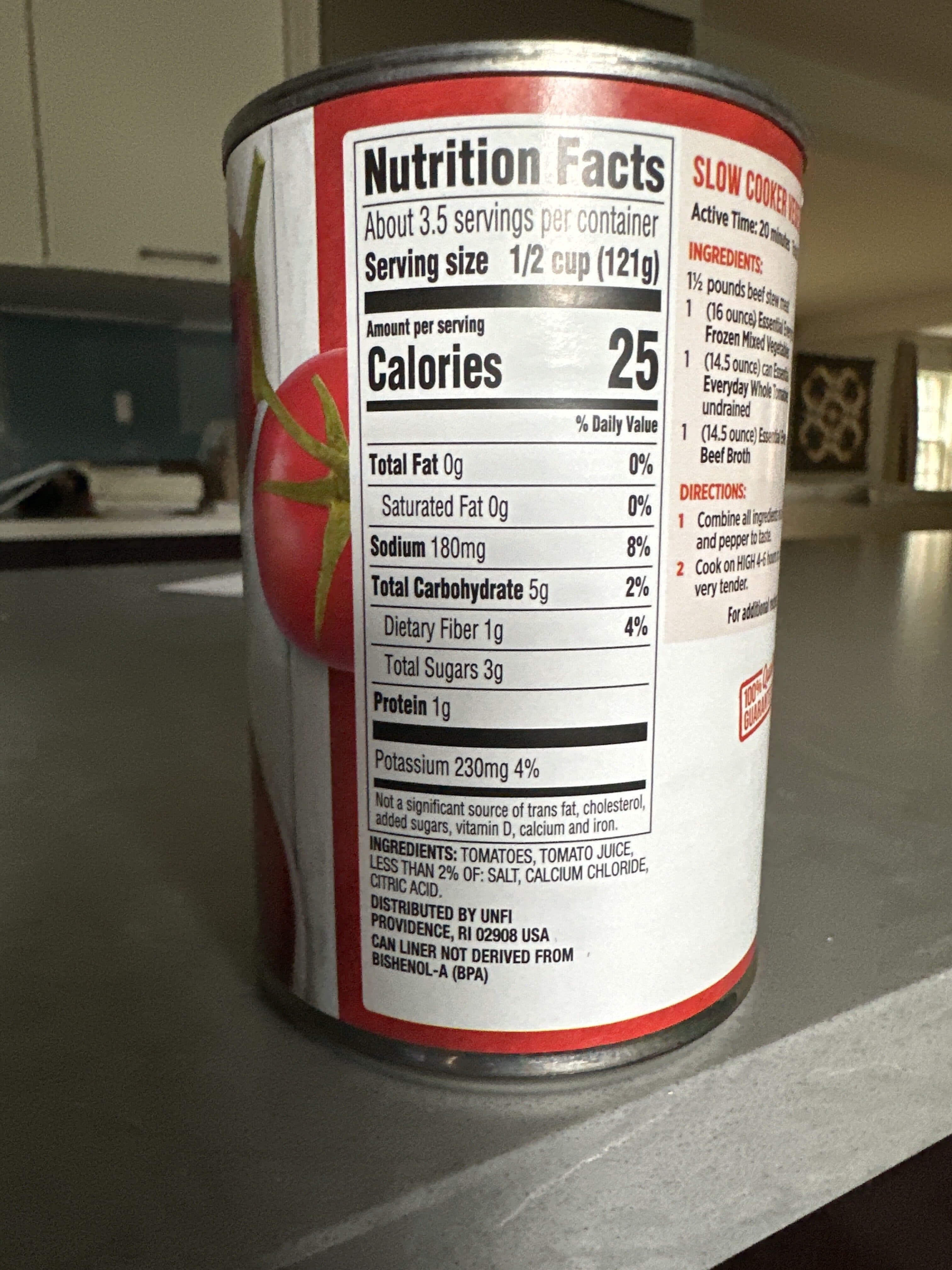 Essential Everyday Whole tomatoes packshot