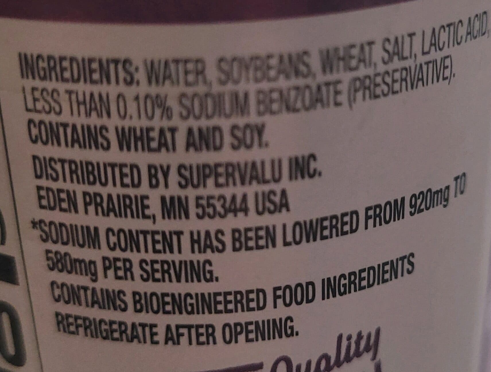 Essential Everyday Less Sodium Soy Sauce packshot