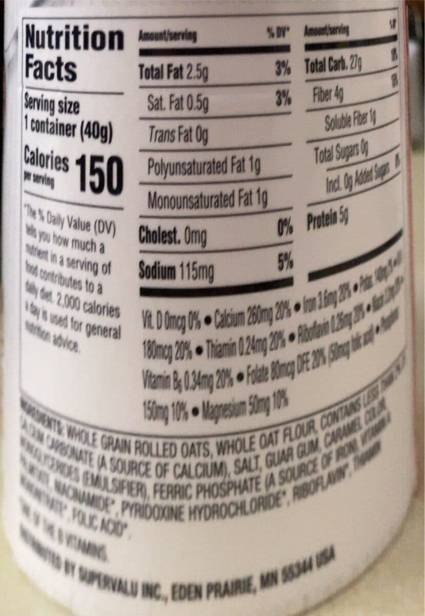 Essential Everyday Original instant oatmeal packshot