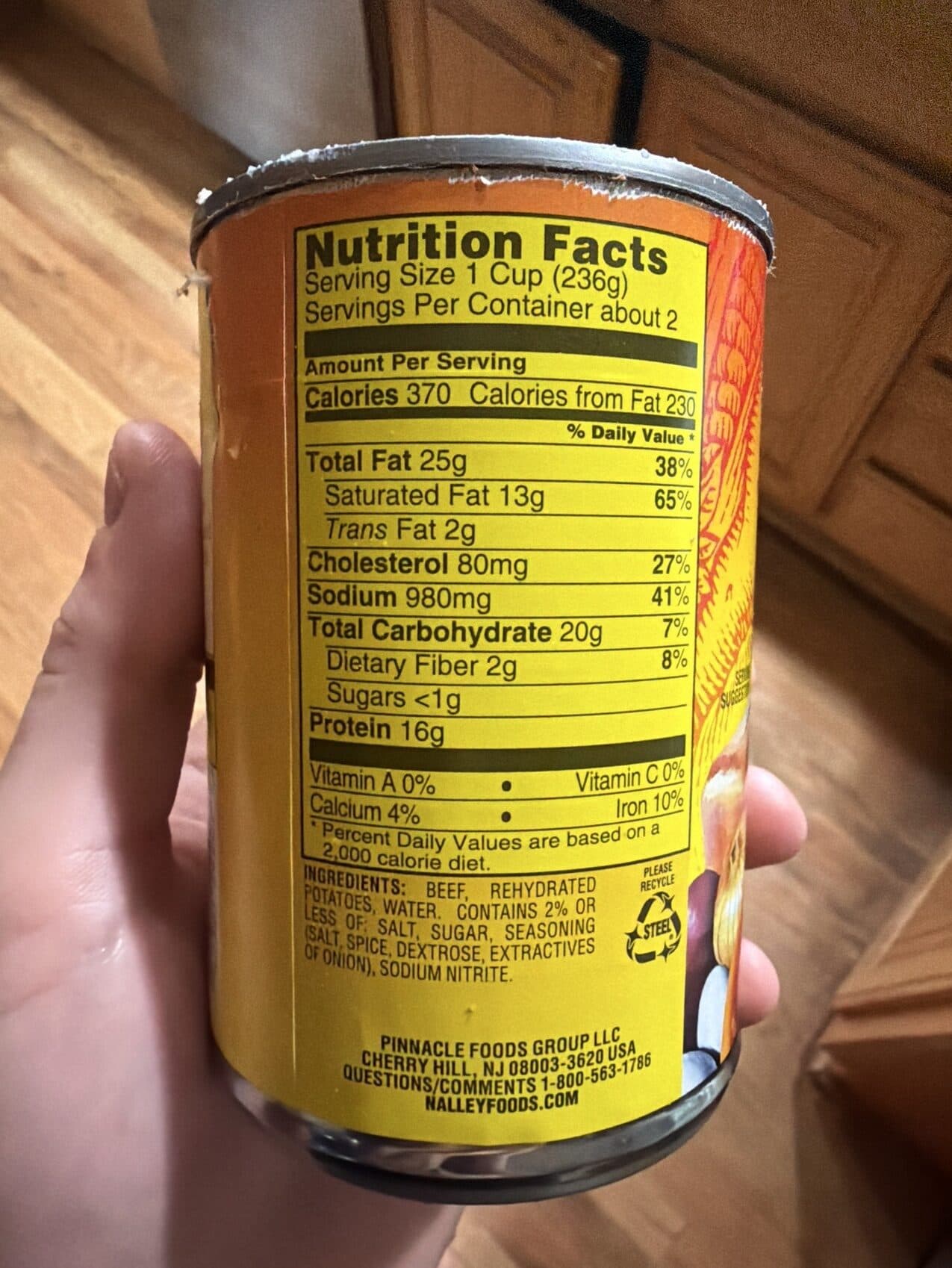 Nalley Corned Beef Hash packshot