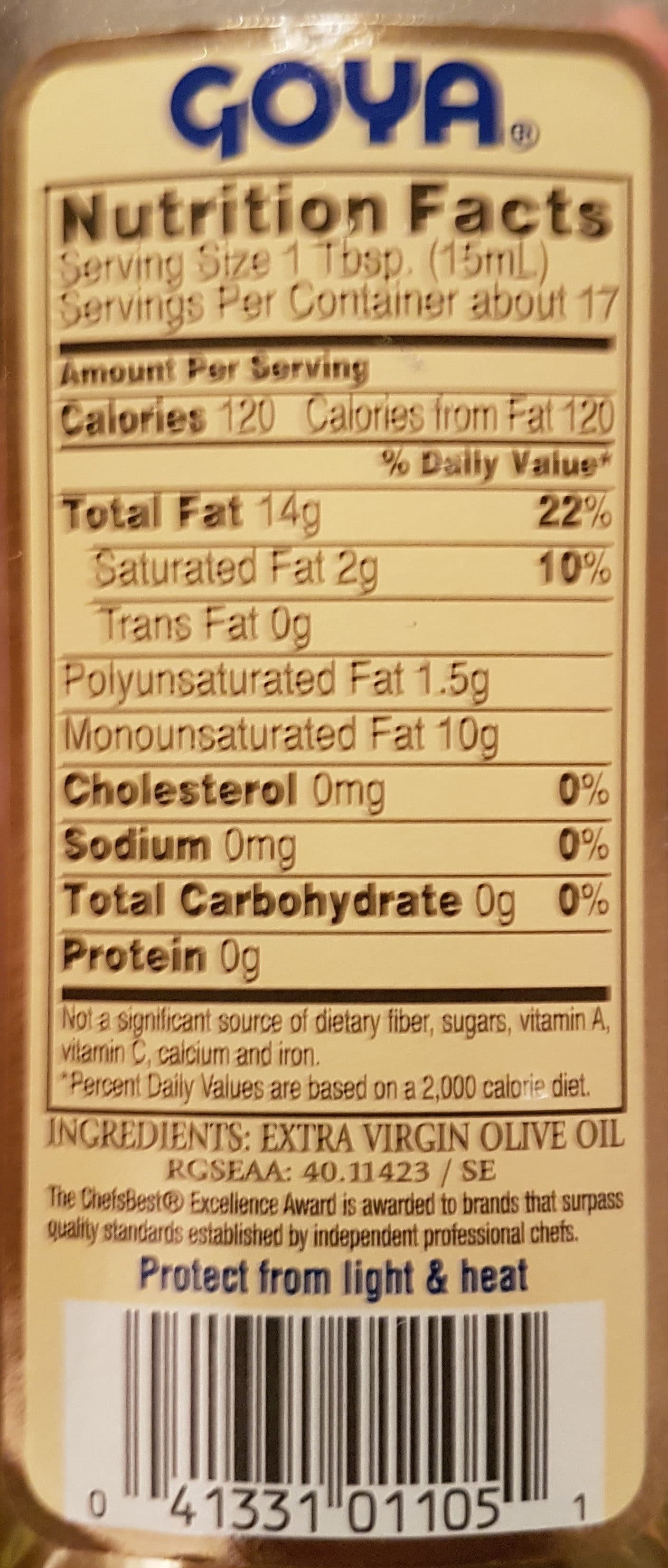 Goya Extra Virgin Olive Oil packshot