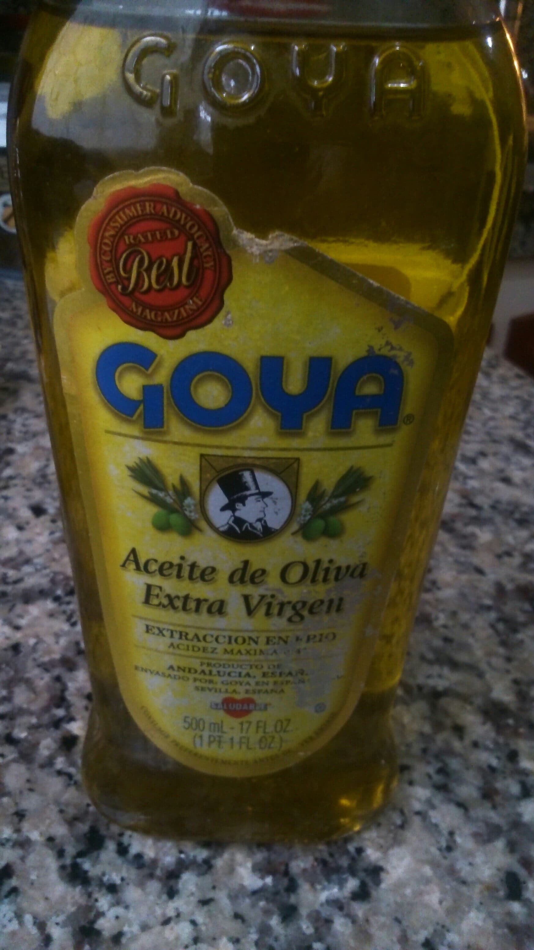 Goya Extra Virgin Olive Oil packshot