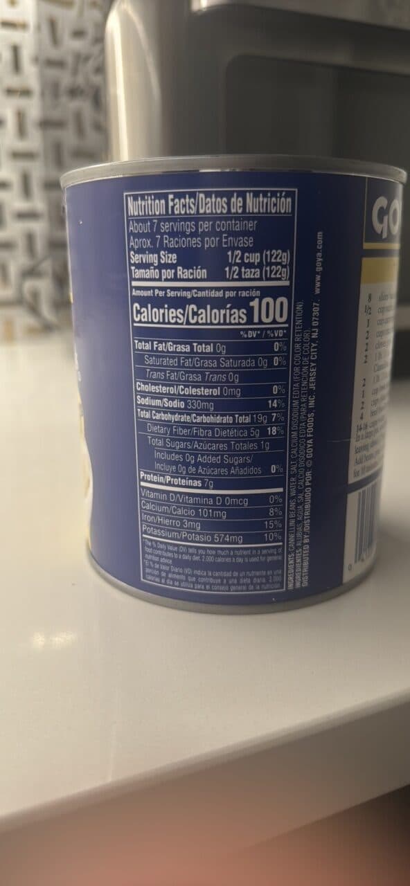 Goya Cannellini/Alubias White Kidney Beans packshot