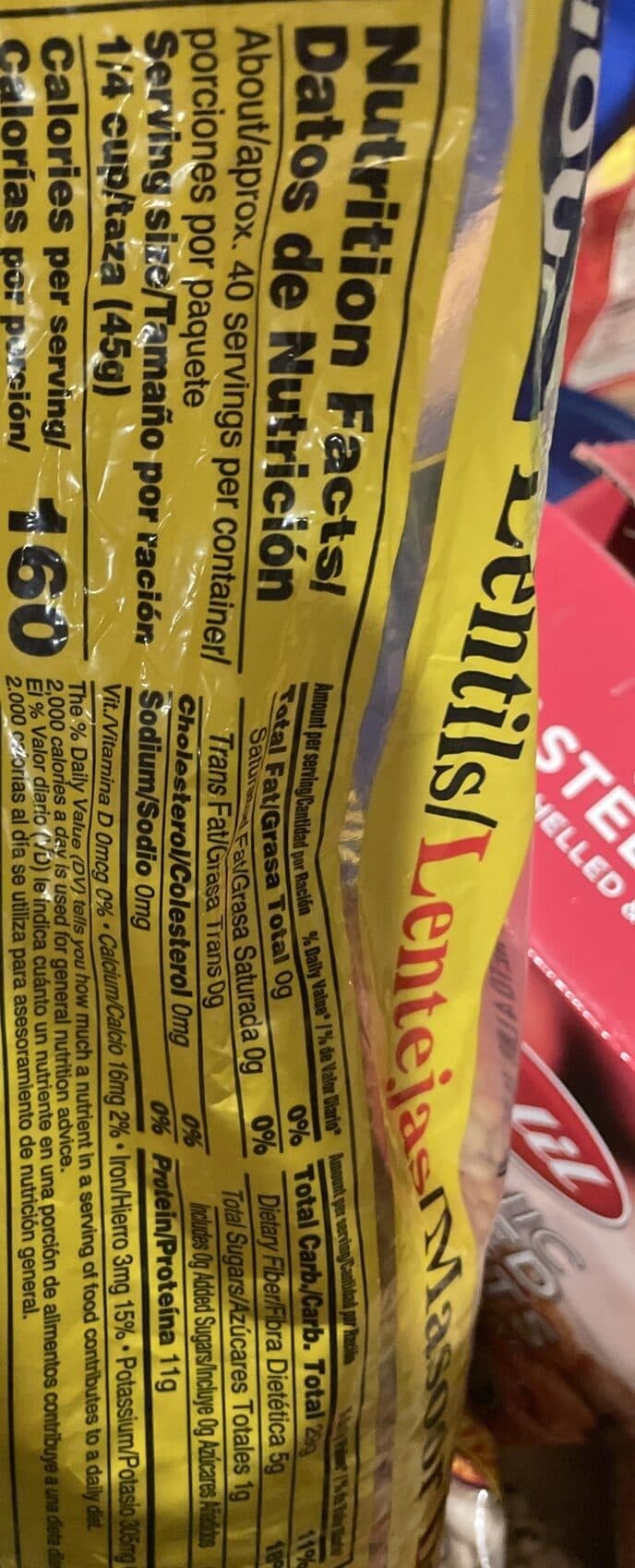Goya Lentils packshot