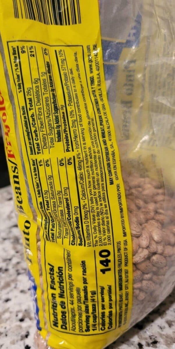 Goya Pinto Beans packshot