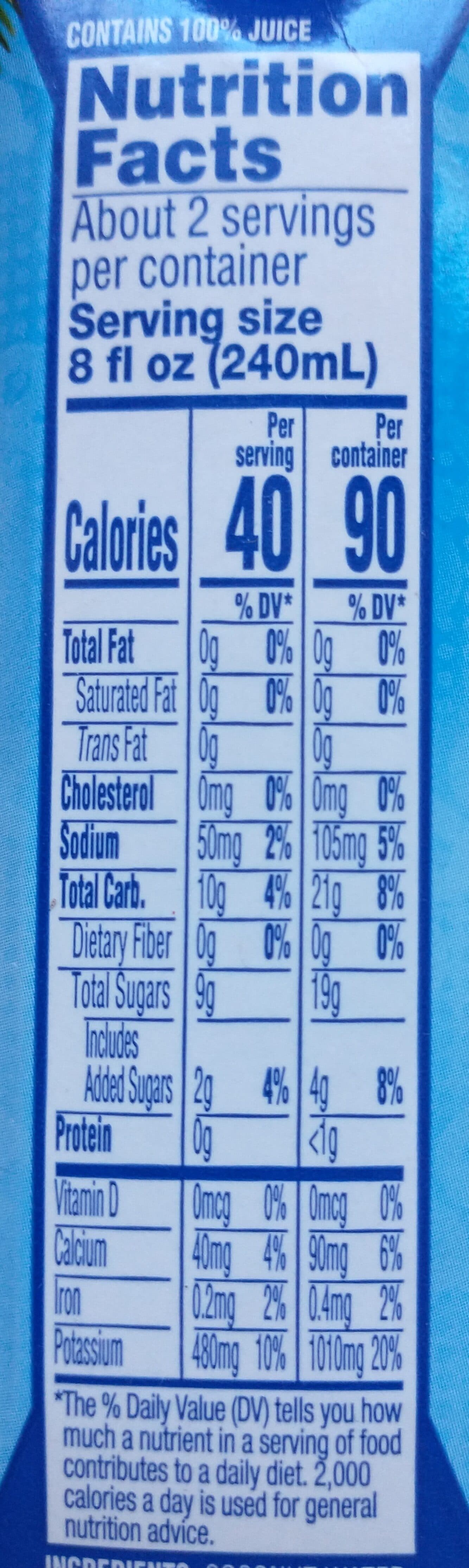 Goya Pure Coconut Water packshot