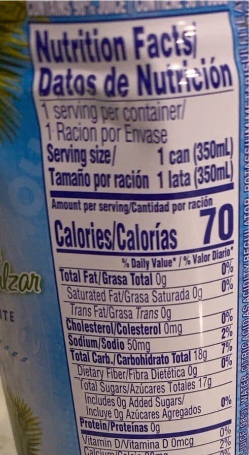 Goya Foods Inc. Agua De Coco Sin Endulzar Naturalmente Hidratante packshot