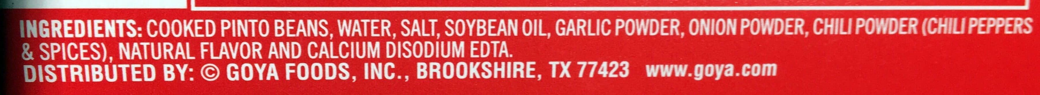 Goya Traditional Refried Beans packshot