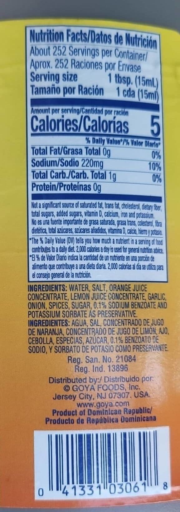 Goya Mojo Criollo Marinade packshot