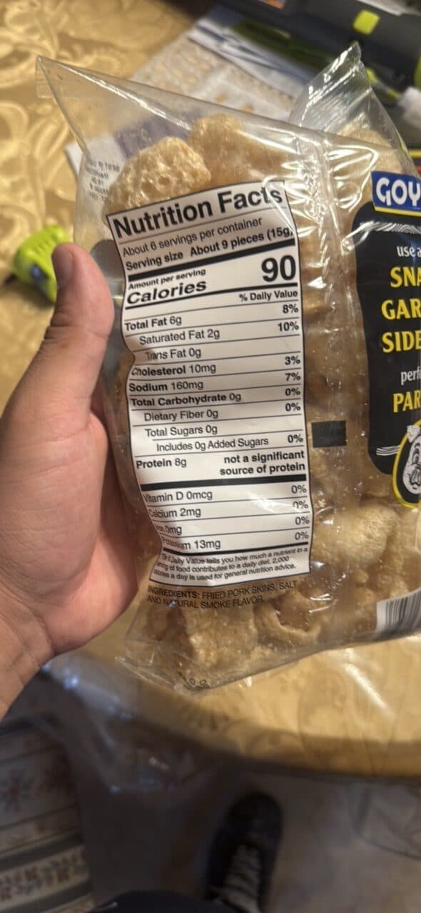 Goya Cicharrones Fried Pork Rinds packshot