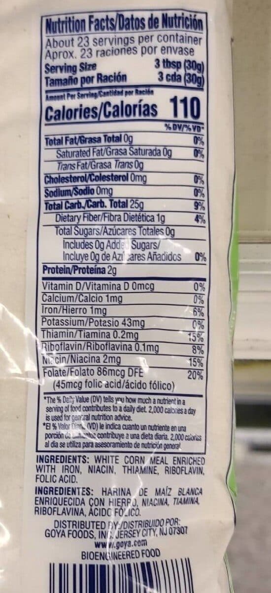 Goya Flour white masarepa packshot