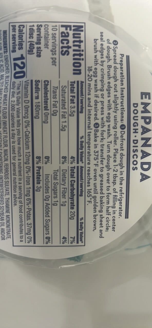 GOYA EMPANADA DOUGH DISCS packshot