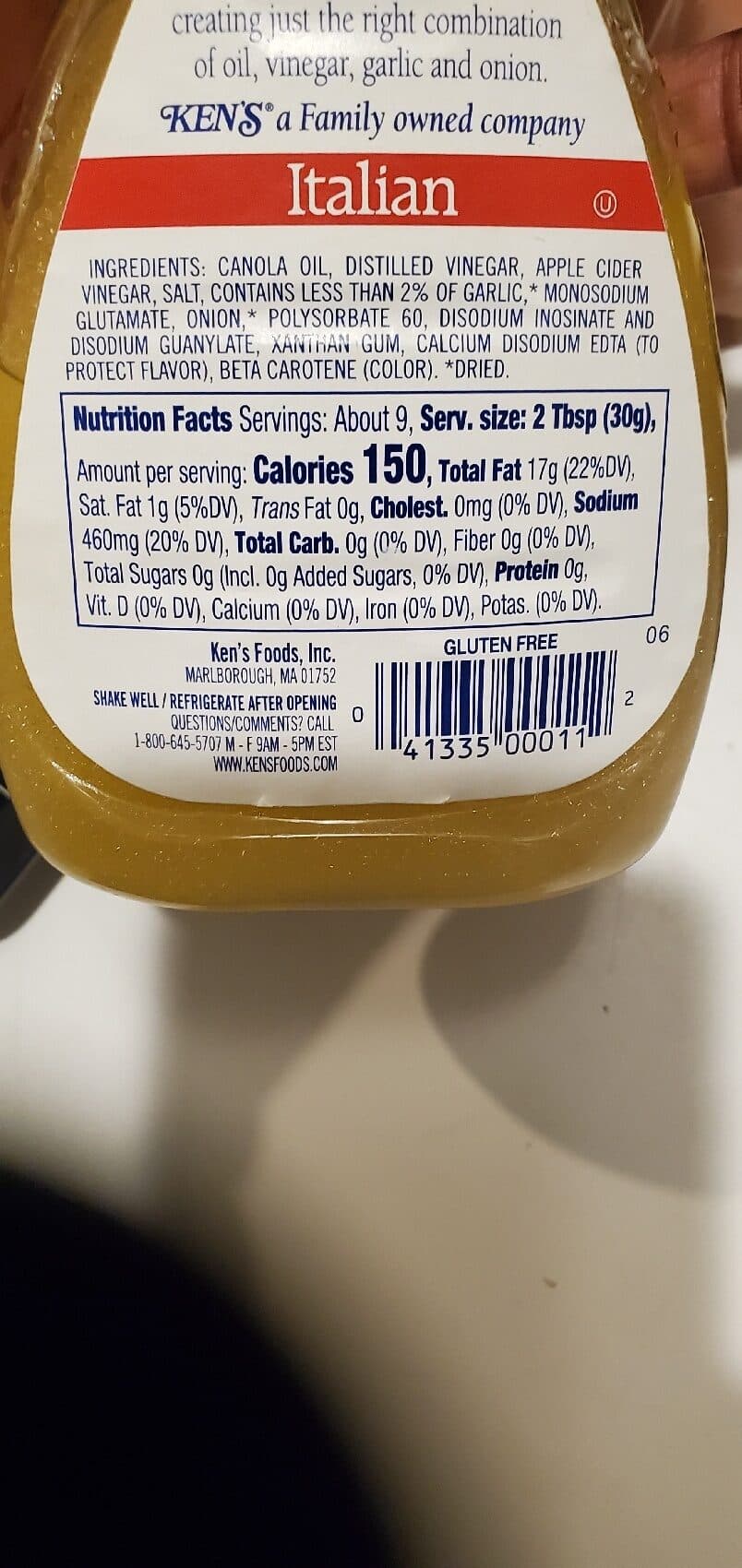 Ken's Steak House Italian Dressing & Marinade packshot