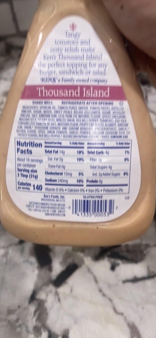 Ken's Steak House Thousand Island Dressing packshot