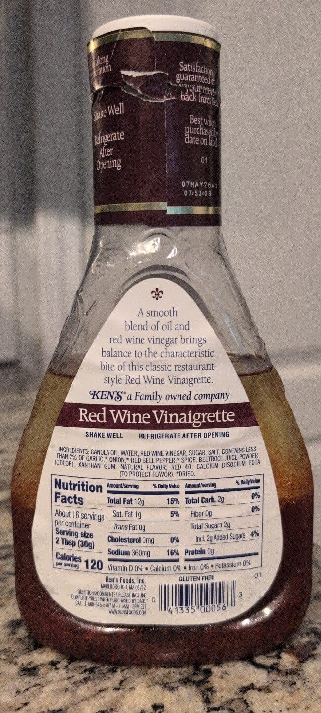 Ken's Steak House Red Wine Vinegar & Olive Oil Dressing packshot