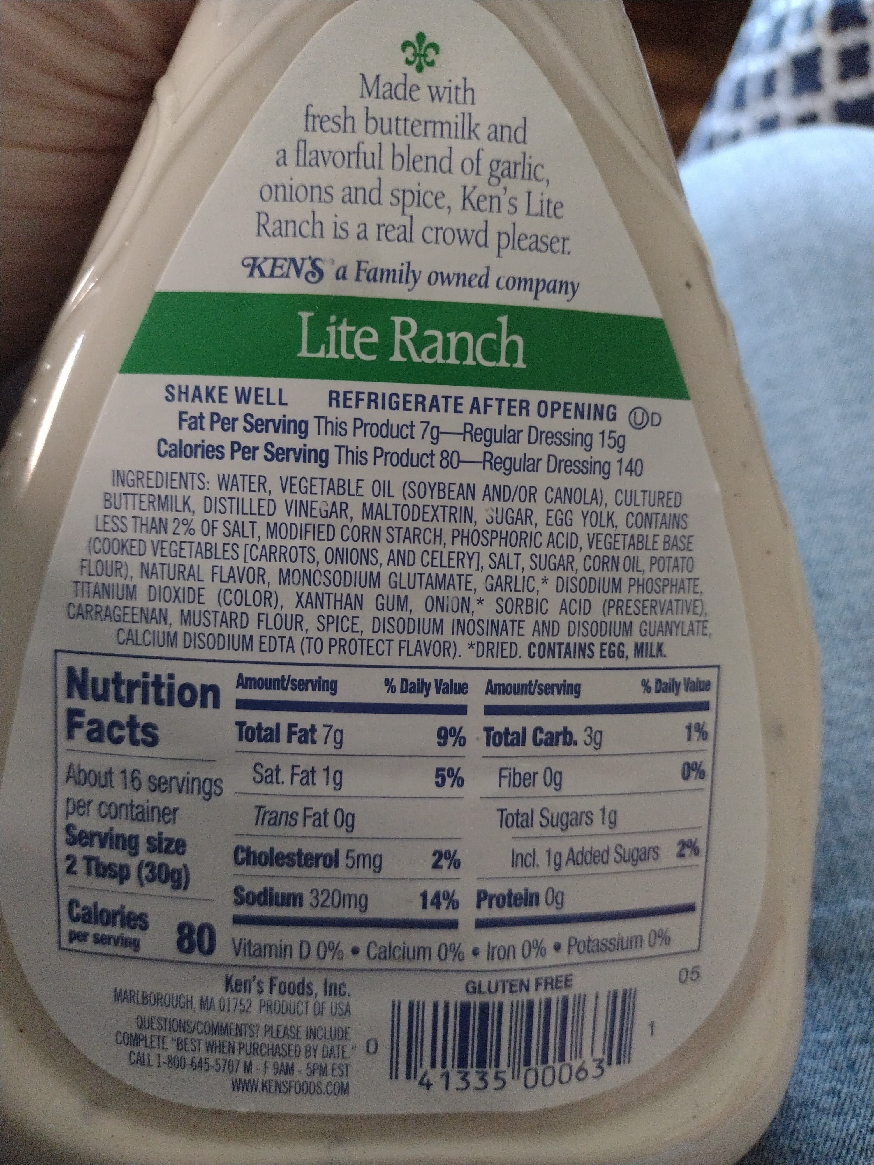 Ken's Steak House Lite Ranch Dressing packshot