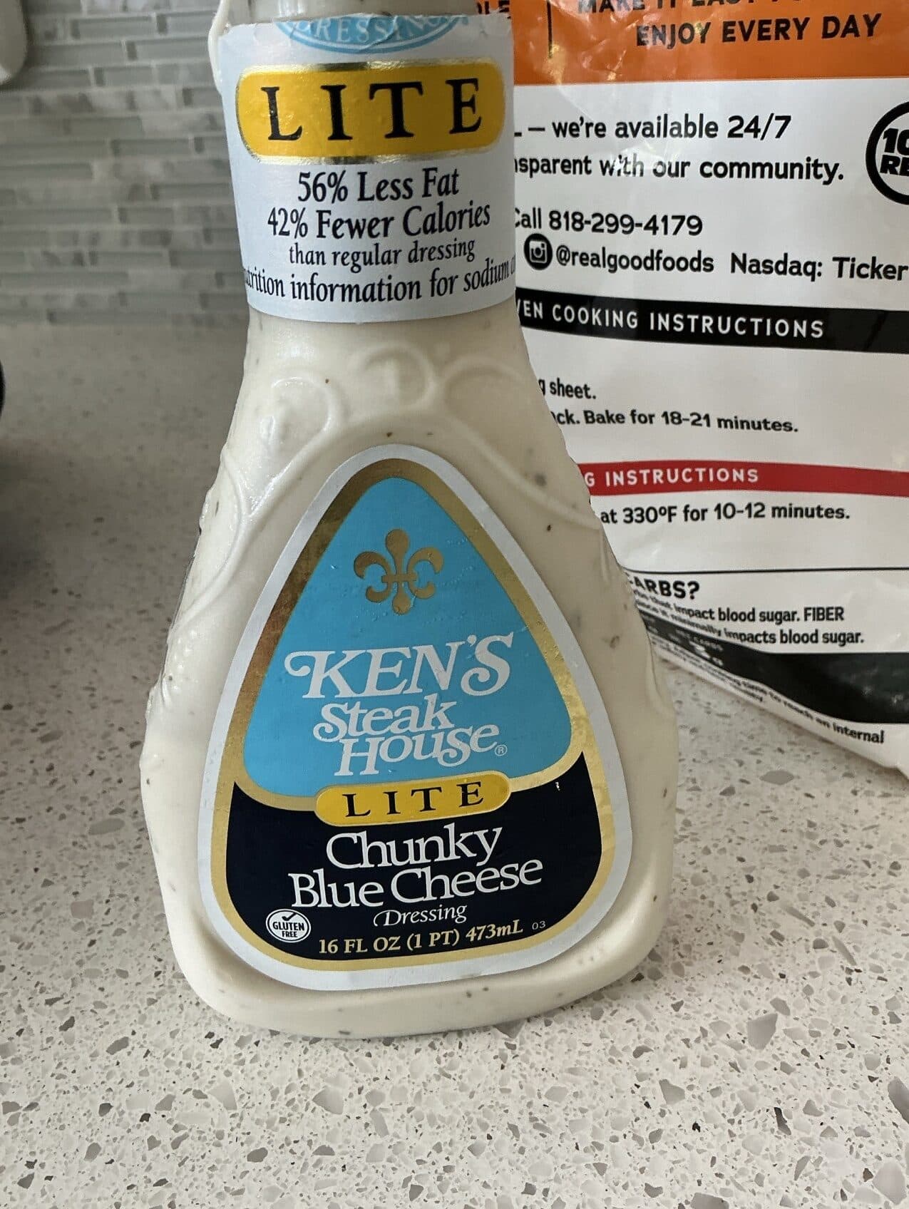 KEN'S Steak House Lite Chunky Blue Cheese Dressing packshot