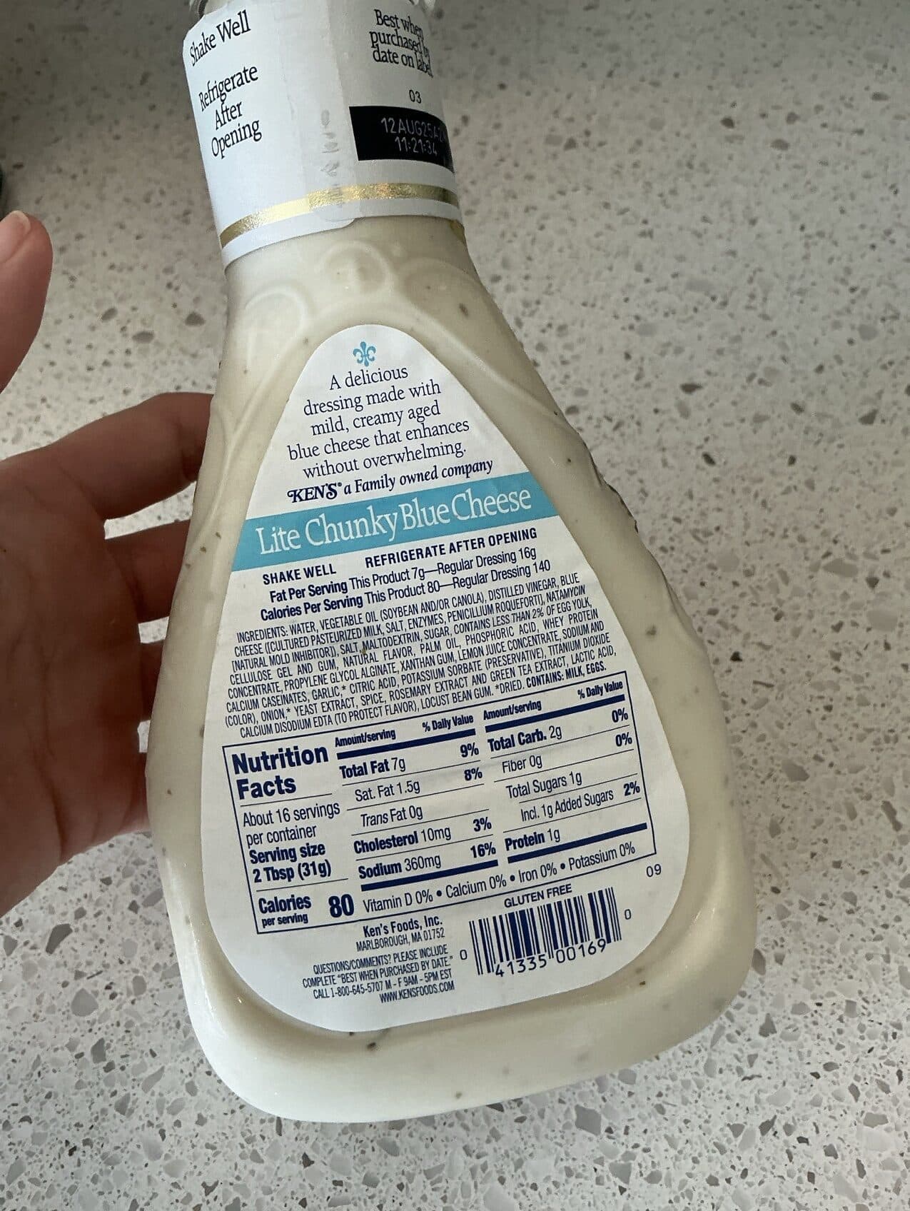 KEN'S Steak House Lite Chunky Blue Cheese Dressing packshot