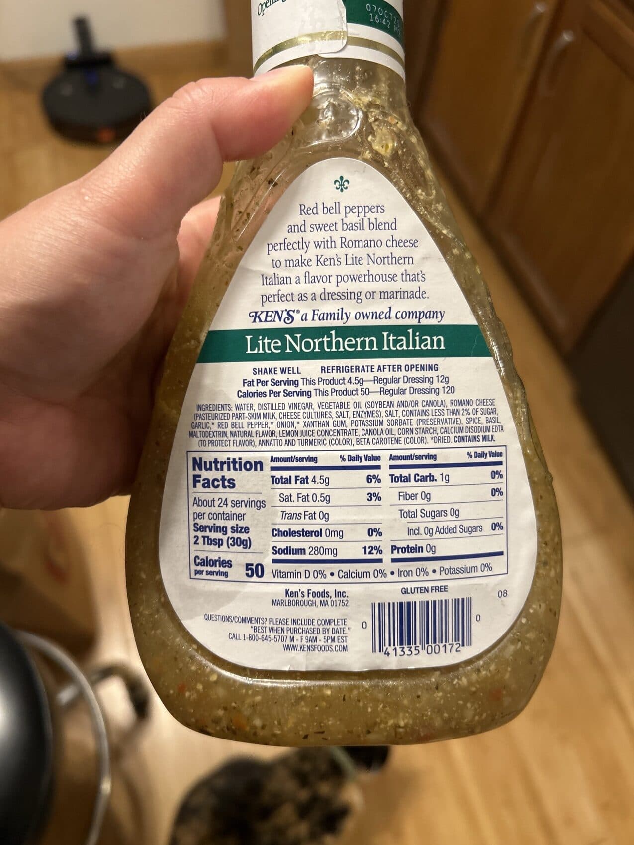 Ken's Steak House Lite Northern Italian With Basil & Romano Dressing & Marinade packshot