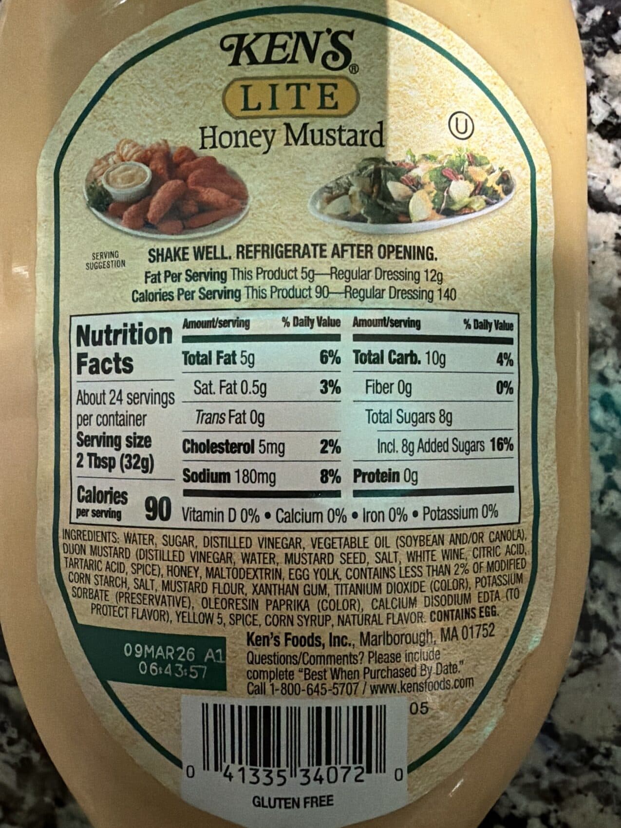 Ken's Steak House Honey Mustard packshot