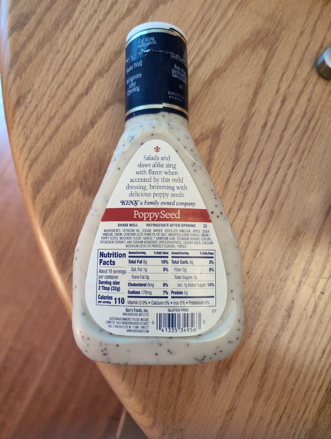 Ken's Steak House Lite Poppy Seed Dressing packshot