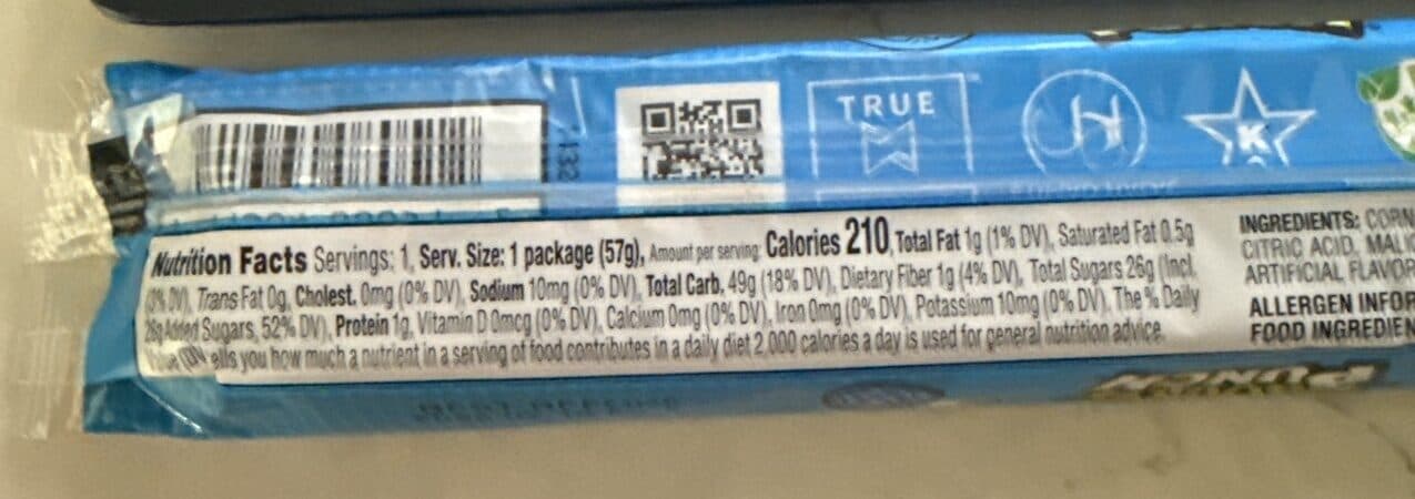 Sour Punch Blue Raspberry Straws packshot