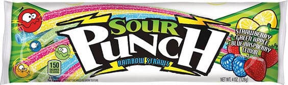 Sour Punch Rainbow Straws packshot