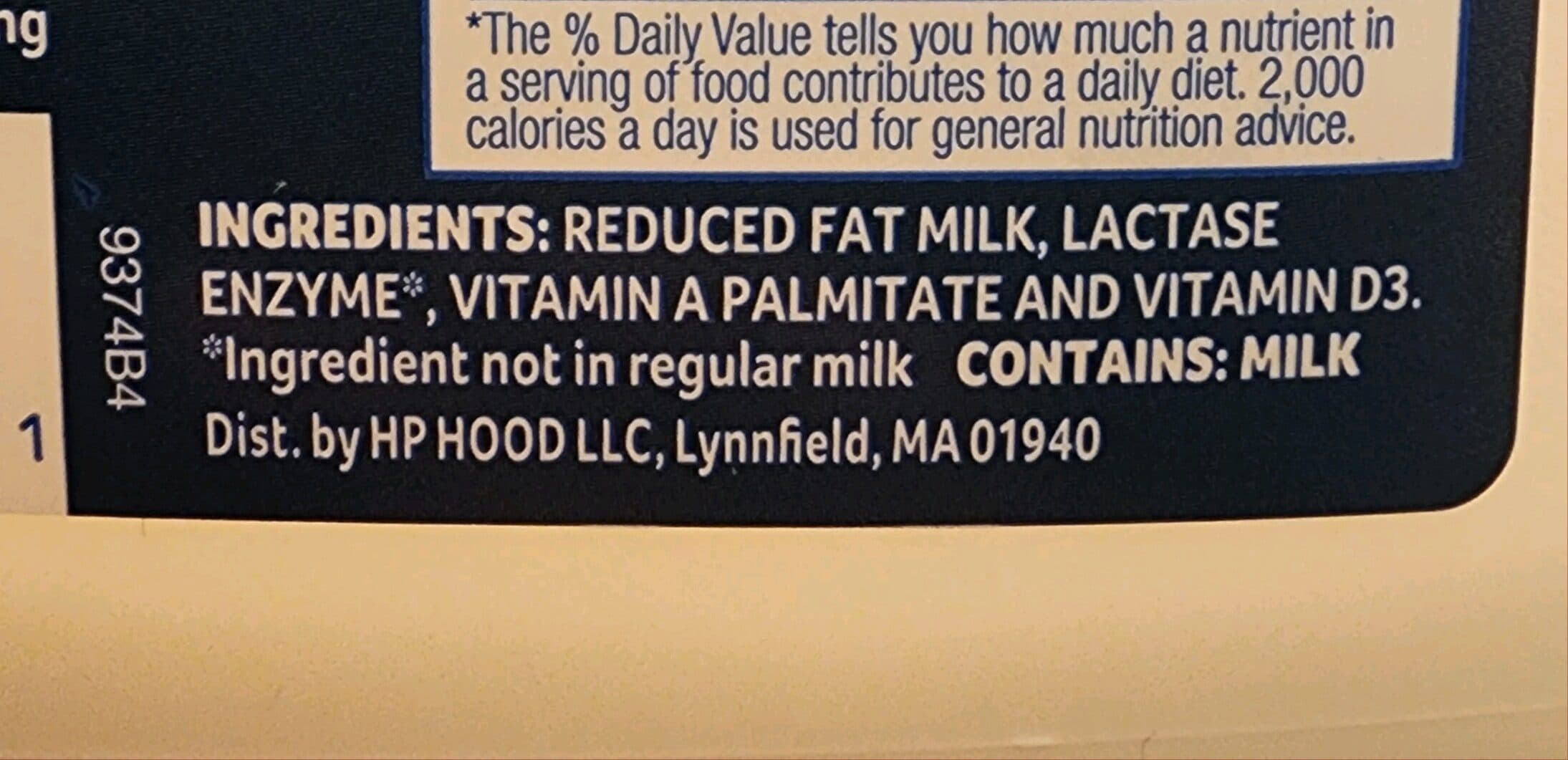 Lactaid 2% Reduced Fat Milk packshot
