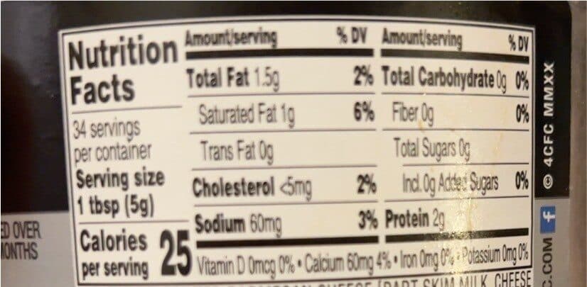 All natural Parmesan-Romano packshot