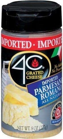 4c Parmesan & Romano Grated Cheese packshot