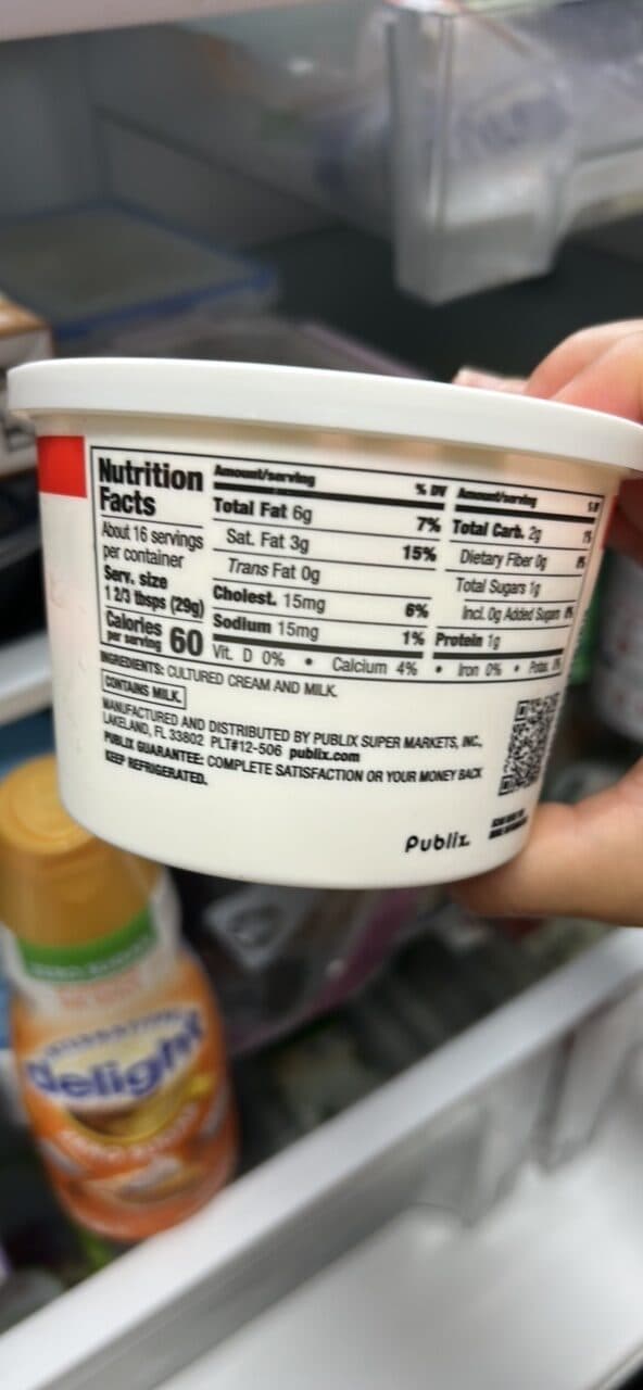Publix Sour Cream packshot