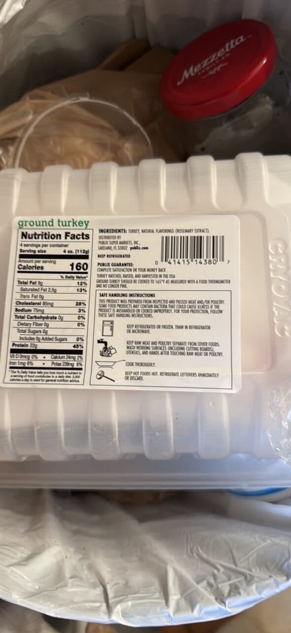 publix ground turkey packshot