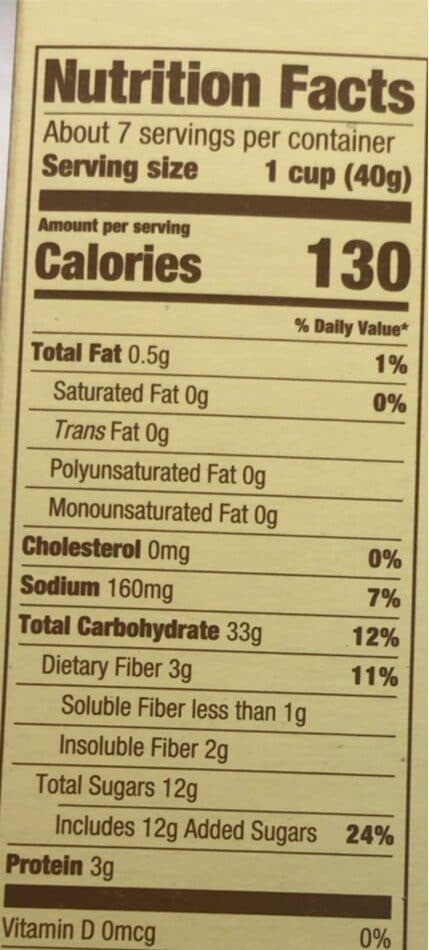 Publix greenwise Cinnamon Squares packshot