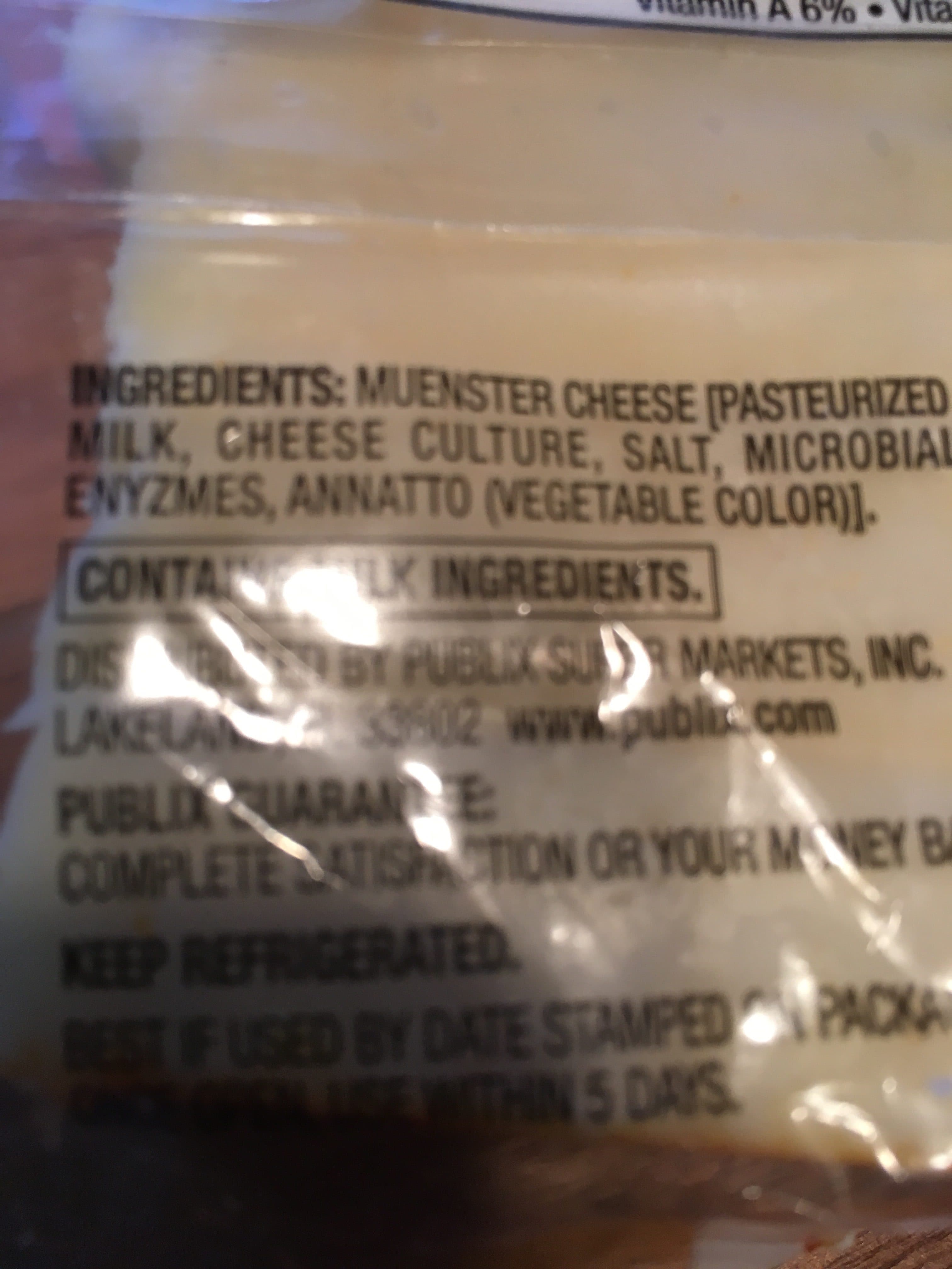 Publix Publix Munster Cheese packshot