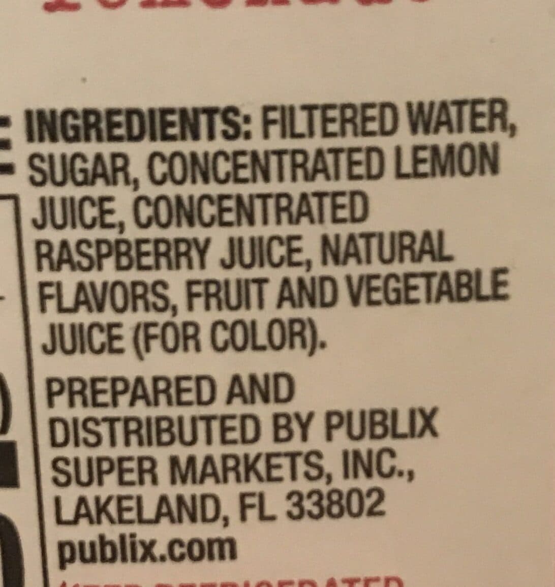Publix Super Markets Inc. Lemonade packshot