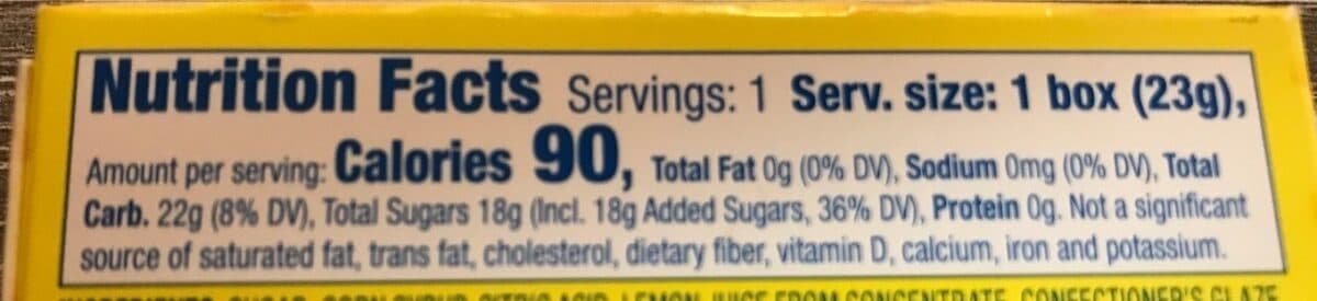 Ferrara Candy Company Lemonhead hard candy lemon ounce box packshot
