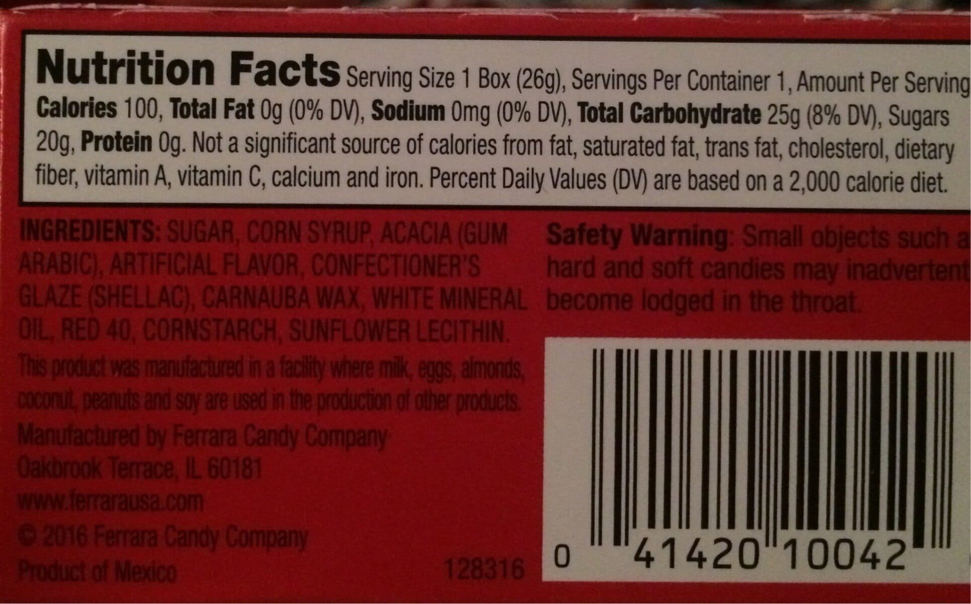 Ferrara Candy Company Flavored Candy, Cinnamon packshot