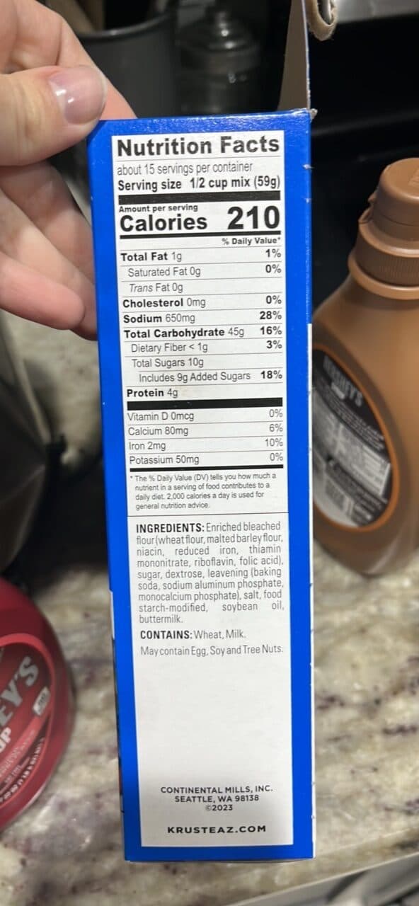 Krusteaz Light & Fluffy Buttermilk Complete Pancake Mix packshot